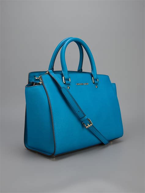 women michael kors blue purse|Michael Kors handbags baby blue.